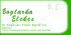 boglarka elekes business card